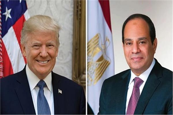 الرئيس عبد الفتاح السيسي والرئيس الأمريكي دونالد ترامب