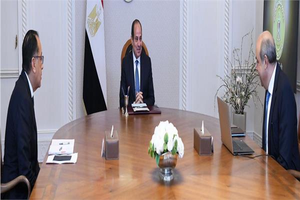 الرئيس عبد الفتاح السيسي خلال الاجتماع
