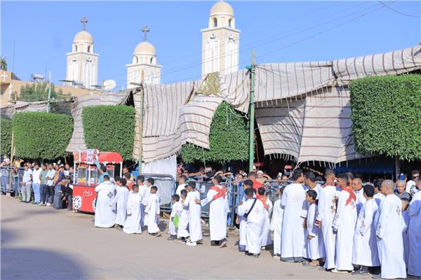 إحتفالات دير مارجرجس بالرزيقات غرب الأقصر