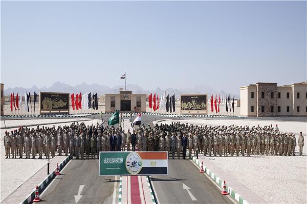 بدء فعاليات التدريب المصرى السعودى المشترك " السهم الثاقب "