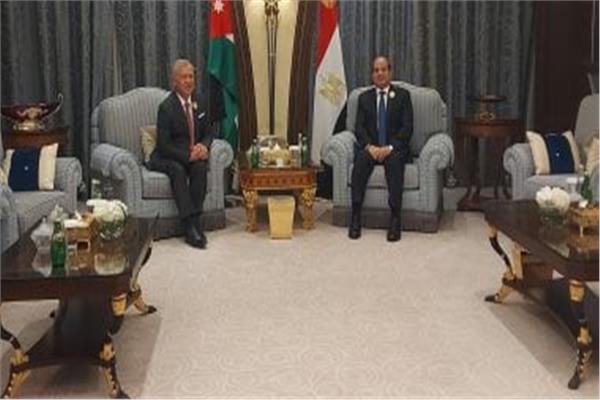 الرئيس السيسي والعاهل الأردني