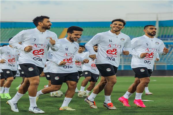 جانب من تدريبات منتخب مصر