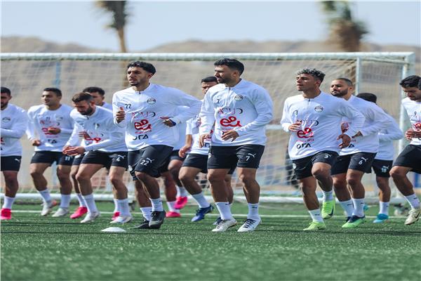 جانب من تدريبات منتخب مصر