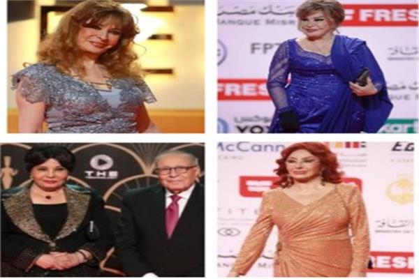 أبرز نجوم  زمن الفن الجميل فى حفل افتتاح مهرجان القاهرة السينمائى  