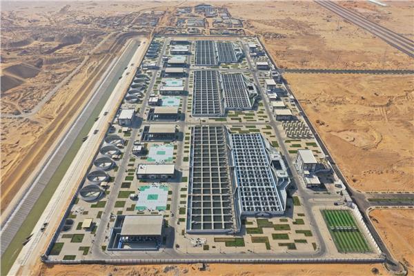 محطة الدلتا الجديدة لمعالجة مياه الصرف الزراعي في مصر