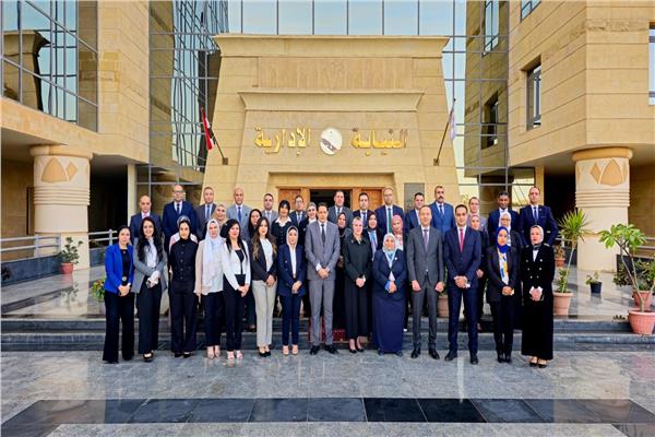 أعضاء هيئة النيابة الإدارية ورئيس مركز التدريب القضائي