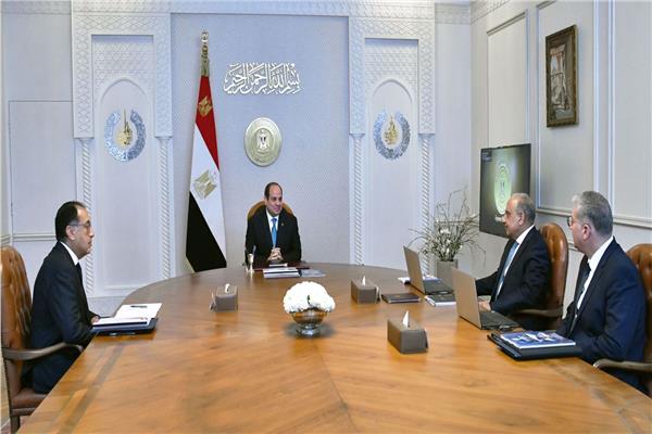 الرئيس السيسي خلال اللقاء