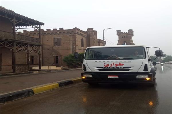 استعدادات المحافظة لازالة اثار الامطار