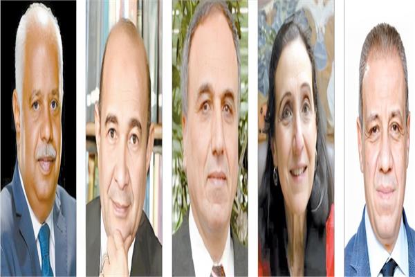 عمروالخياط وصفية مصطفى أمين وعبدالمحسن سلامة وعلاء ثابت وحمدى رزق