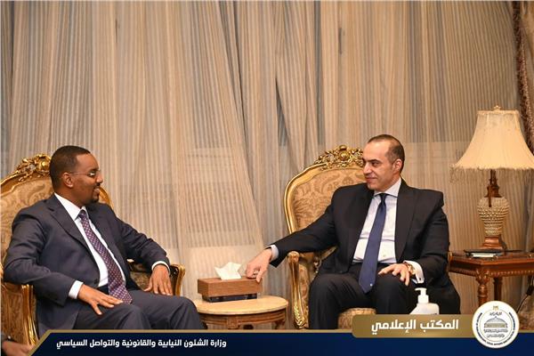 وزير الشئون النيابية والقانونية يستقبل وزير العدل الصومالى