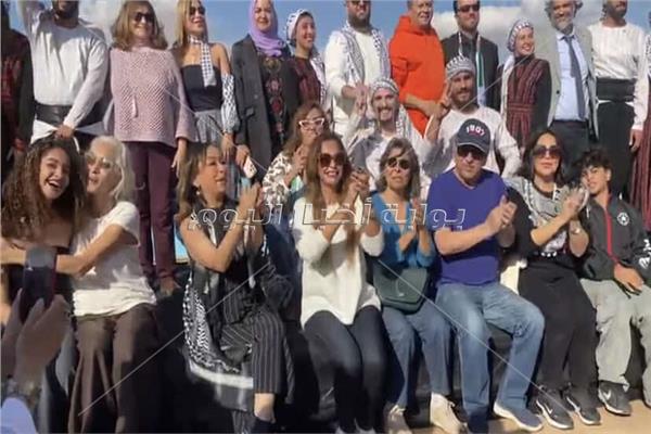 نجوم الفن في افتتاح اليوم الفلسطيني بمهرجان الفيوم