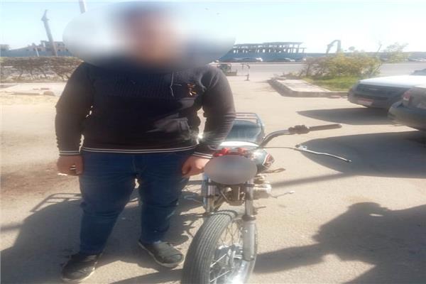 المتهم والدراجة النارية