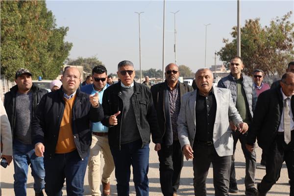 المهندس عادل النجار محافظ الجيزة خلال الجولة التفقدية