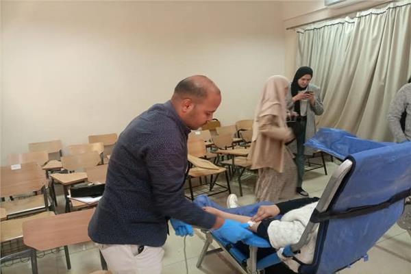 قافلة للتبرع بالدم