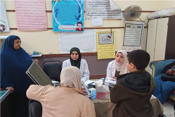 قافلة طبية فى أمراض العيون لجامعة بنها 