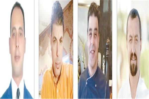 زهيرى سيتين وخالد جبر وشحاتة فودة و وليد على