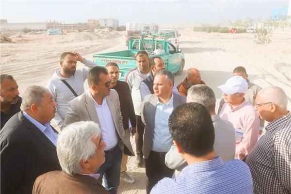 لمهندس علاء عبد اللاه مصطفى، رئيس جهاز مدينة العاشر من رمضان بجولة ميدانية