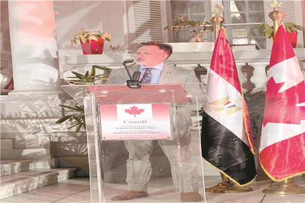  «أولريك شانون» سفير كندا بالقاهرة،