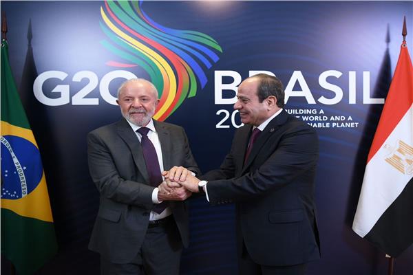 الرئيس السيسي ونظيره البرازيلي