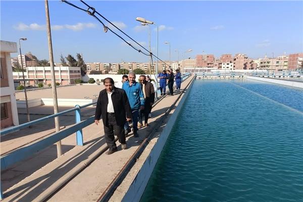 رئيس مياه المنوفية يتفقد محطات مياه الشرب