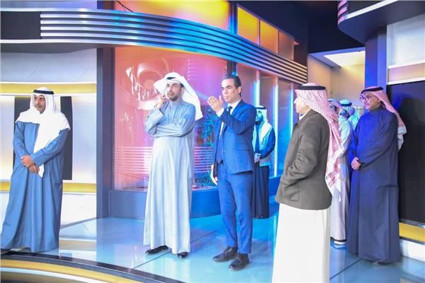 جانب من زيارة الكاتب أحمد المسلماني الإذاعة والتليفزيون دولة الكويت