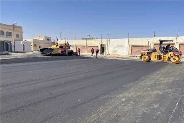بدء أعمال الرصف