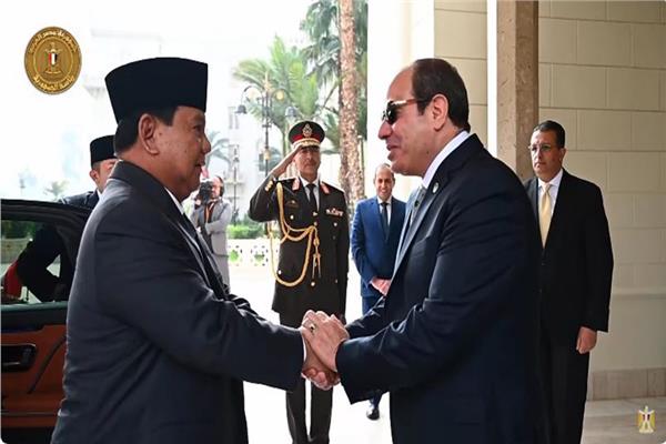 الرئيس عبد الفتاح السيسي يستقبل رئيس جمهورية إندونيسيا