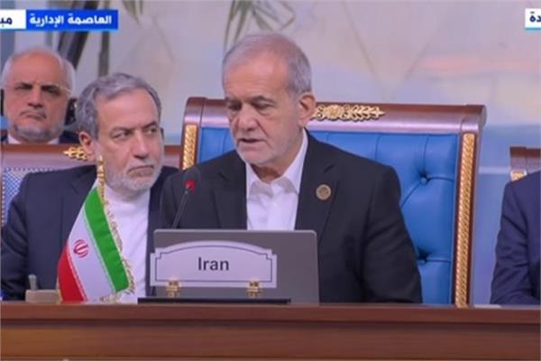 الرئيس الإيراني، مسعود بزشكيان