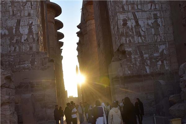  تعامد الشمس على قدس أقداس الكرنك