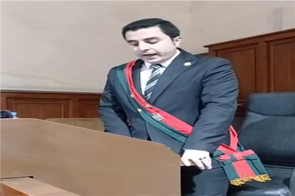 ممثل النيابة العامة خلال مرافعته