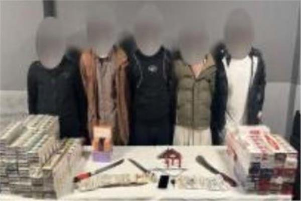 المتهمين والمظبوطات