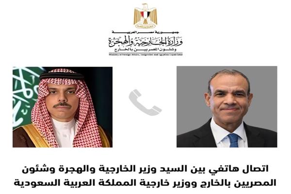 وزير الخارجية والهجرة ونظيره السعودي