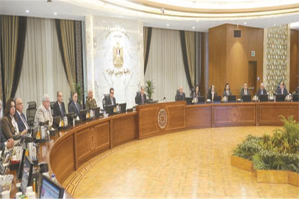 د. مصطفى مدبولى خلال رئاسته اجتماع مجلس الوزراء بمقره بالعاصمة الإدارية الجديدة