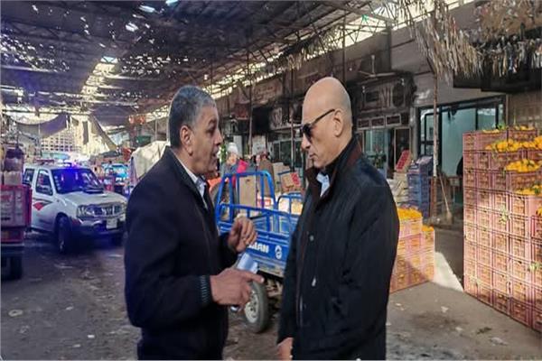  حملة مكبرة لإزالة الإشغالات بسوق الجملة للخضر والفاكهة