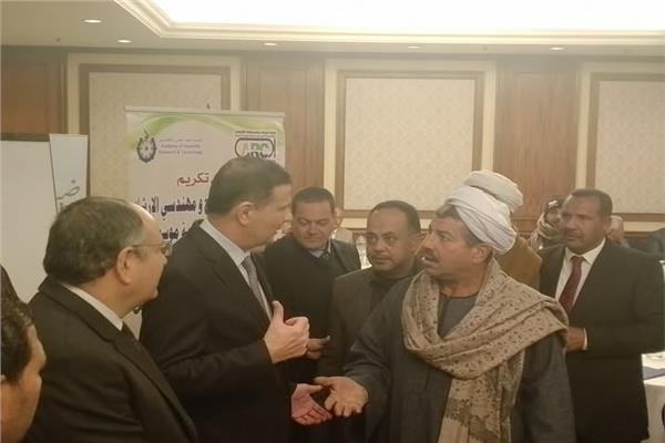 وزير الزراعة  خلال الاحتفالية القومية للنهوض بالقمح