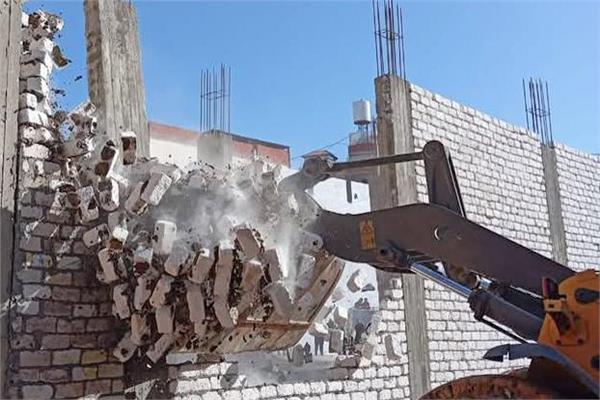حملات مُكبرة لإزالة التعديات وإيقاف أعمال البناء المخالف 