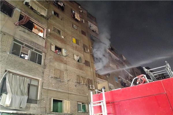السيطرة على حريق شقة سكنية
