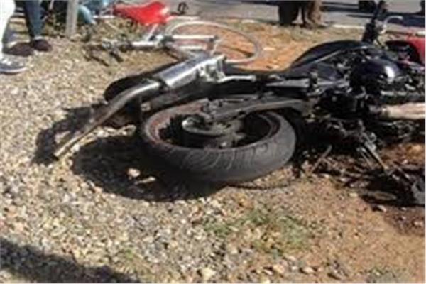  حادث انقلاب دراجة بخارية