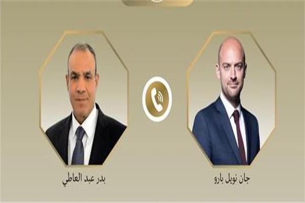 وزير الخارجية والهجرة مع "جان نويل بارو" وزير خارجية فرنسا