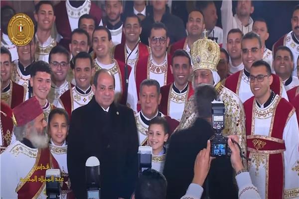 الرئيس عبدالفتاح السيسي والبابا تواضروس
