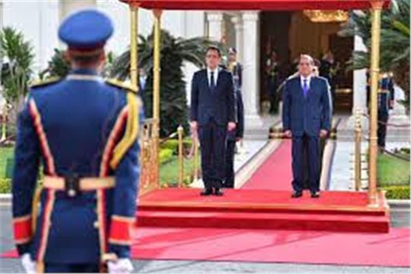 الرئيس عبدالفتاح السيسي، جانب من الاستقبال