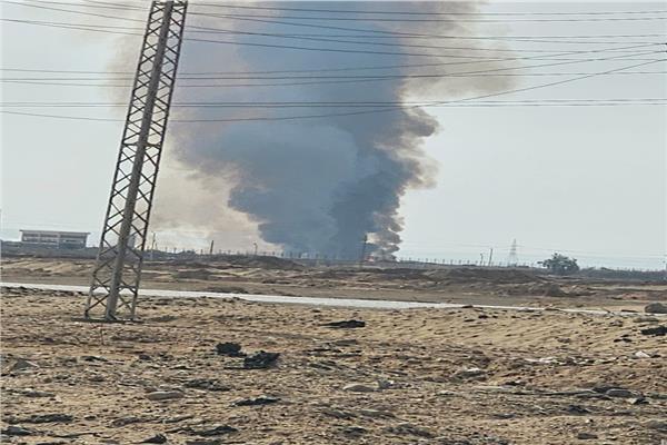 السيطرة على حريق في صحراوي