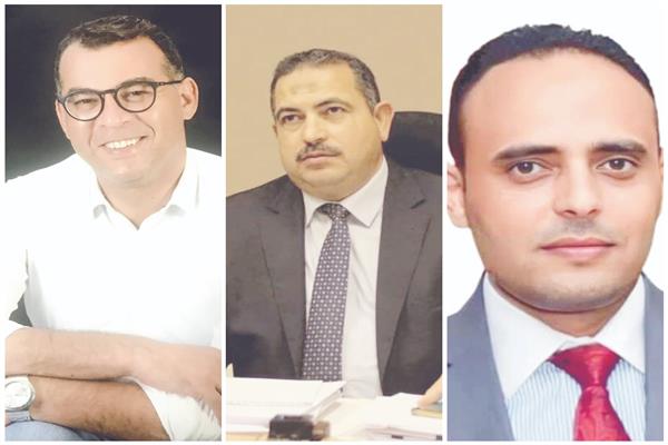 د. سيد خضر و د. خالد الشافعي و د. أحمد سعيد