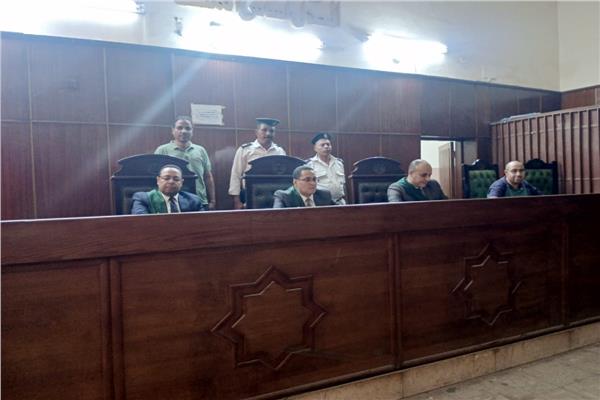 هيئة المحكمة برئاسة المستشار خالد أحمد عبد الغفار