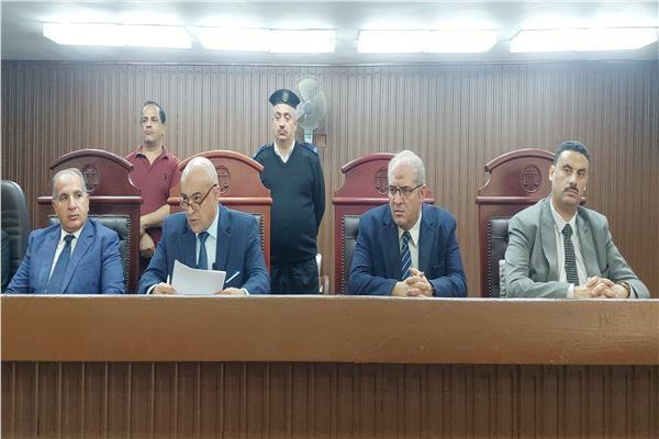 هيئة المحكمة برئاسة المستشار أيمن عفيفى سالم