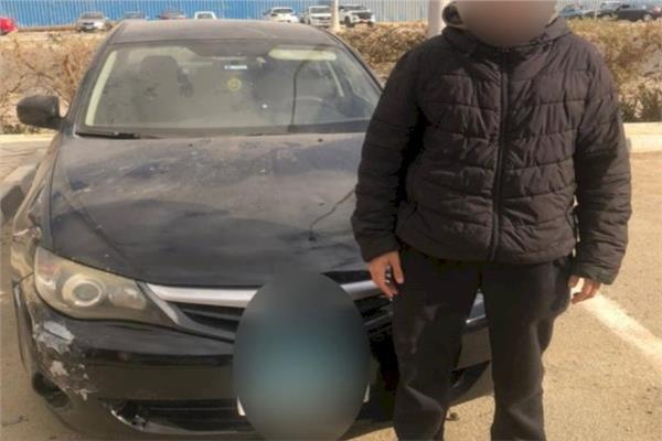 حجز قائد سيارة لقيامه بطمس اللوحات المعدنية 