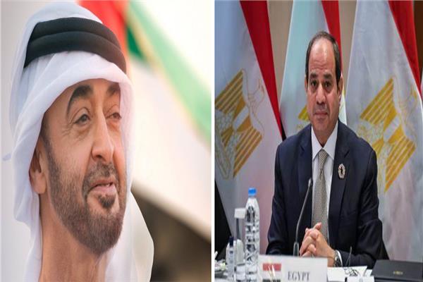 الشيخ محمد بن زايد والرئيس عبدالفتاح السيسي