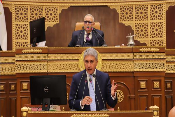 وزير السياحة والآثار يشارك في الجلسة العامة لمجلس الشيوخ 