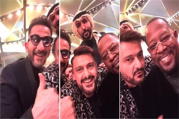  أحمد حلمي ورامز جلال مع مارتن لورنس