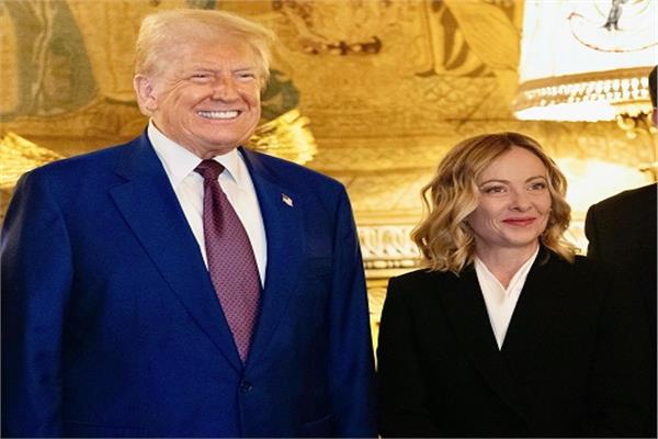 رئيسة وزراء إيطاليا جيورجيا ميلوني والرئيس الأمريكي دونالد ترامب